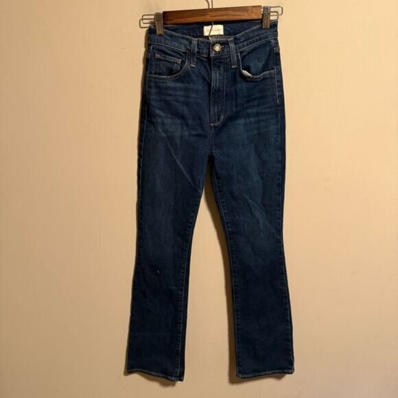 Favorite Daughter The Valentina Shortie Bootcut Jeans in Woodside- Size 24 - Picture 3 of 8